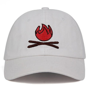 Fire Dad Hat 100% Cotton Embroidery flame Baseball Caps Primitive human Snapback Hats Unisex Holiday Cap dropshipping Hats