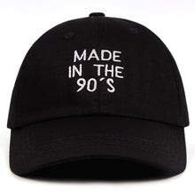 Load image into Gallery viewer, 100% Cotton New MADE IN THE 90&#39;S Embroidery Dad Hat Women Men Fashion Baseball Cap Snapback MADE IN THE 90 S Summer Caps