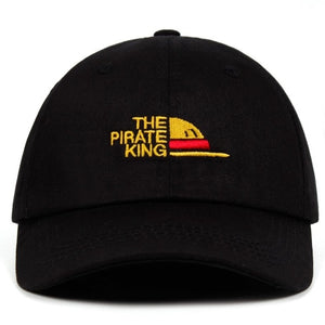 The Pirate King Dad Hat 100% Cotton embroidery Luffy hat Baseball Cap Anime fan Hats for Women Men ok Man One Punch Man Snapback